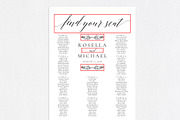 Wedding seating chart SHR159, an Invitation Template by Shafura_Wedding (Thumbnail 5 of 5)