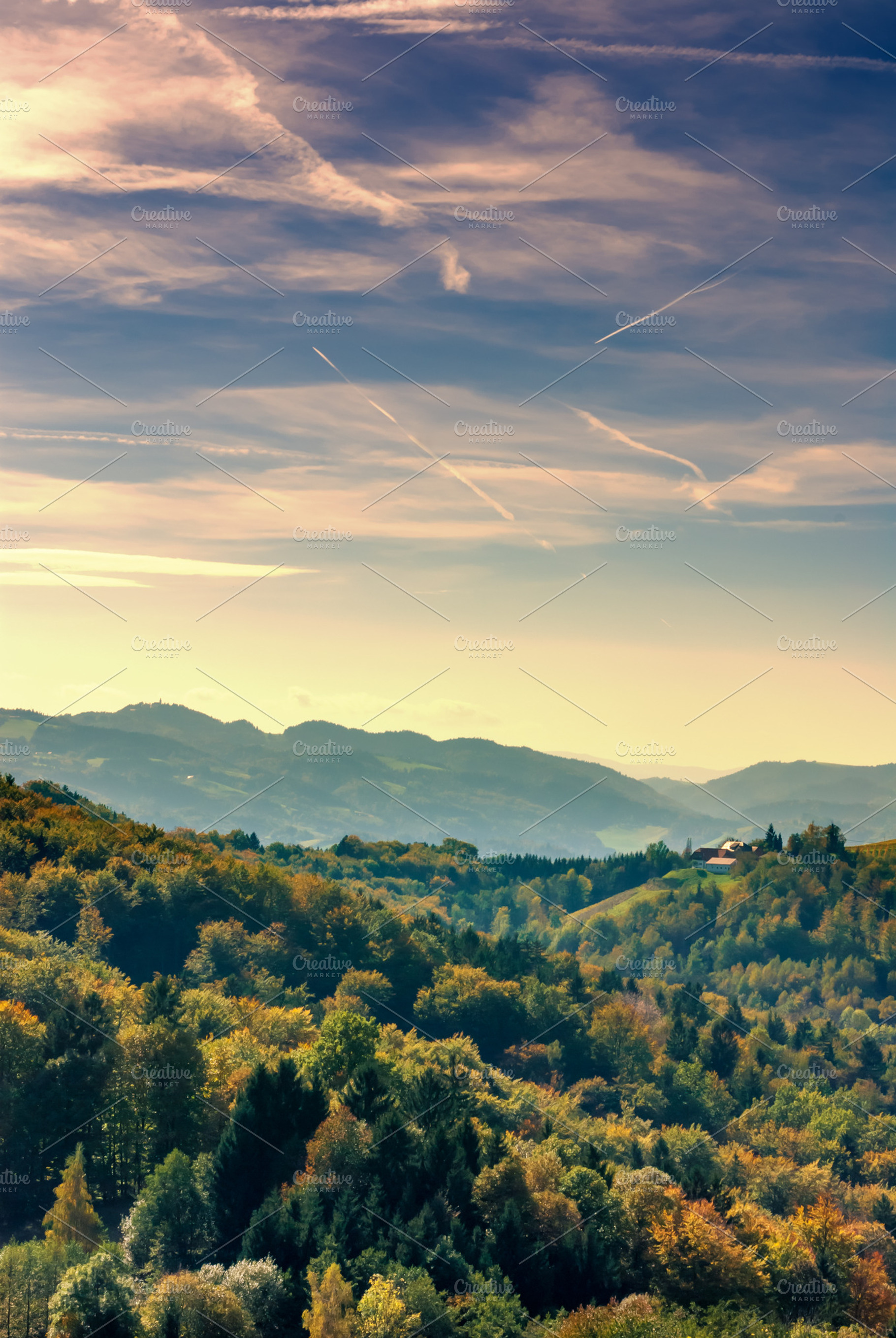 Autumn landscape stock photo containing autumn and beautiful, a Nature Photo by ChristianThür Photography