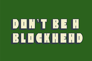 Block Head, a Sans Serif Font by Foundry73 (Thumbnail 9 of 9)