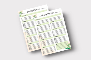 Weekly Planner Template V24