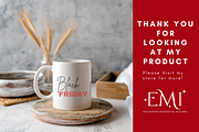 Black Friday's Black & Red Clipart, an Illustration by NadiaTheronArt (Thumbnail 5 of 5)