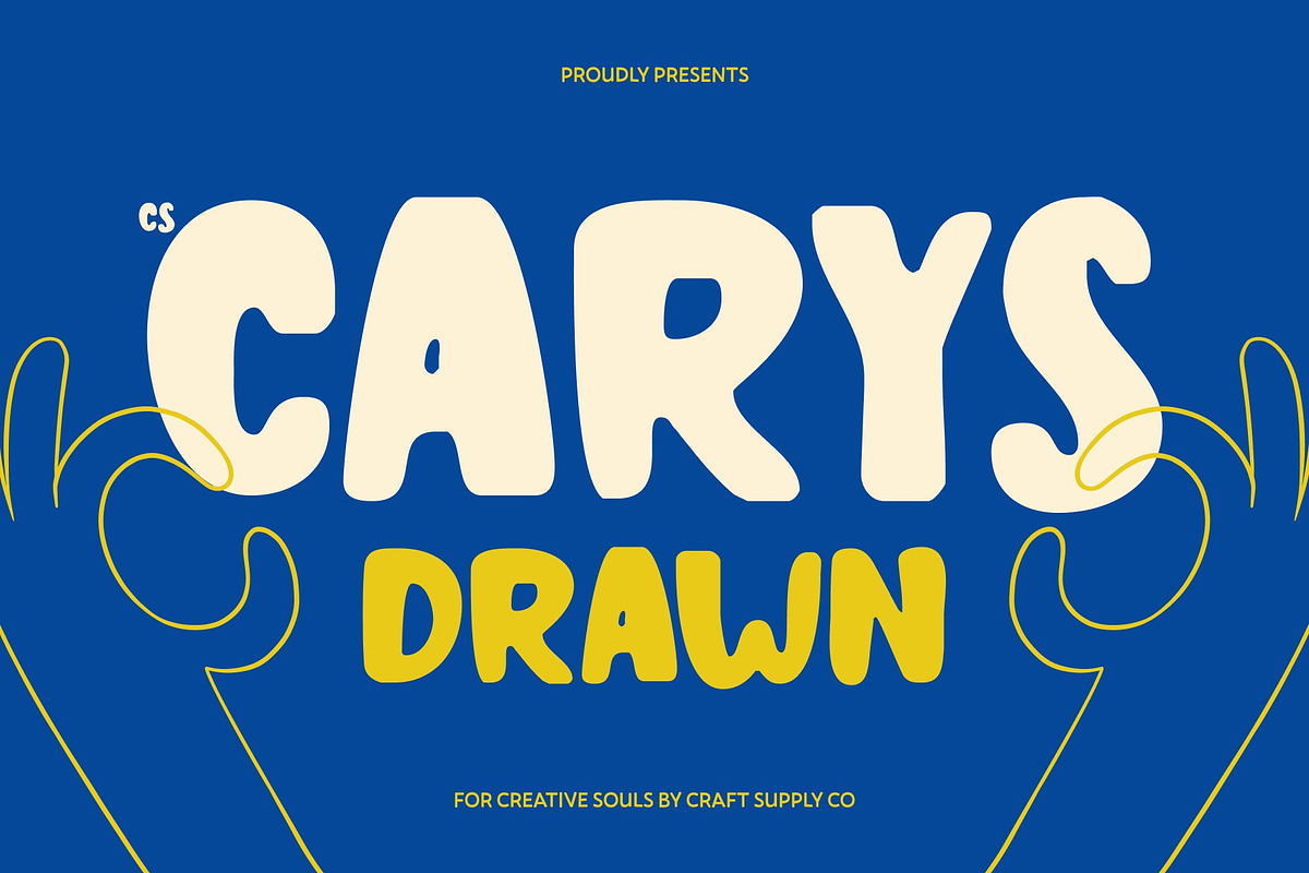 CS Carys Drawn, a Sans Serif Font by Craft Supply Co. (Photo 1 of 8)