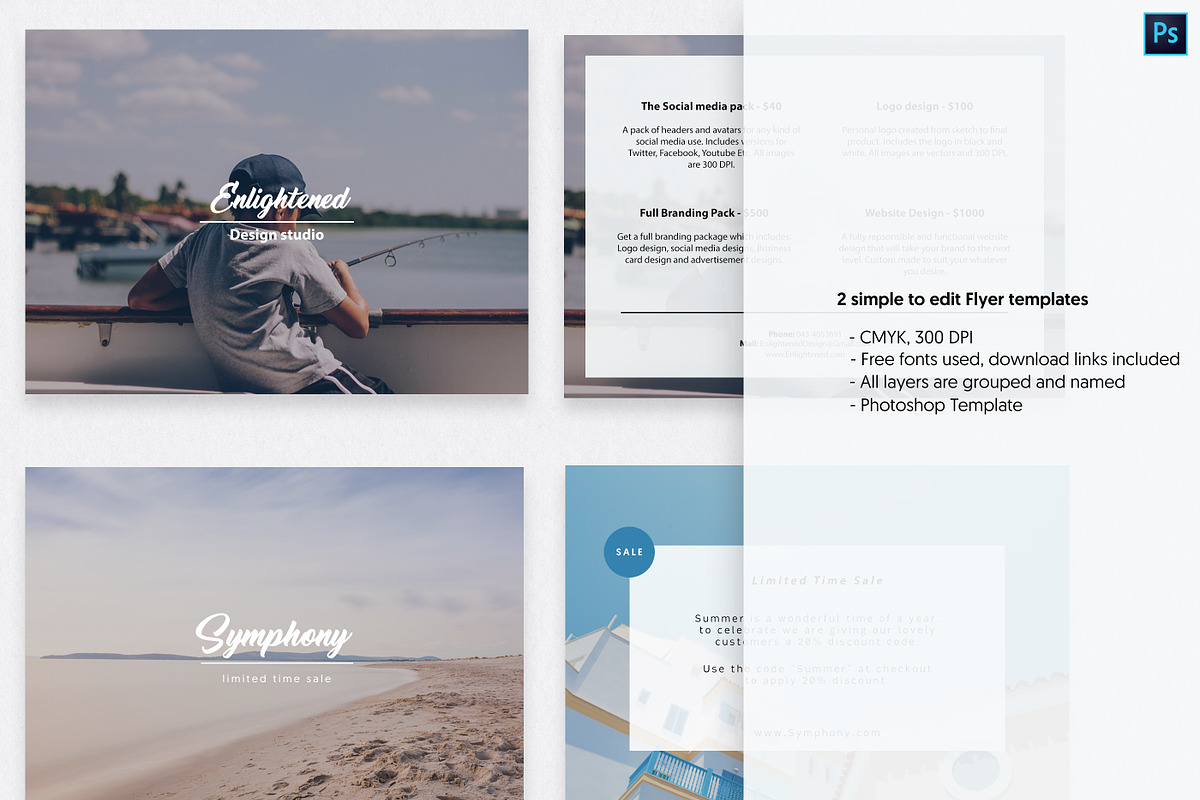 Postcard Flyer Templates, a Marketing Template by Sphere (Photo 2 of 5)