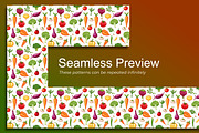 Vegetables Pattern, a Pattern Graphic by Forhadx5 (Thumbnail 2 of 12)