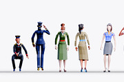 Low Poly Airline Crew Pack, a Characters & Person 3D Model by Studio Ochi (Thumbnail 6 of 13)