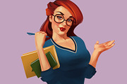 Business Pin-up girls, an Education Illustration by Ira Cvetnaya (Thumbnail 4 of 8)