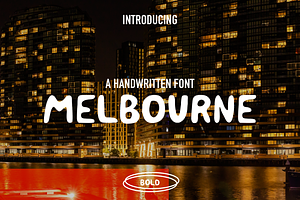 Melbourne - Handwritten Bold Font