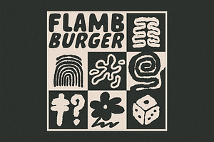 Flamb Burger Handwritten Font