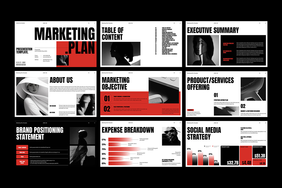 Marketing Plan Presentation Template, a Presentation Template by DesignCrest (Photo 12 of 14)