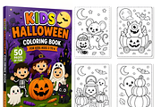 Kids Halloween Coloring Book, a Seasonal Illustration by Coco Bloom (Thumbnail 2 of 4)