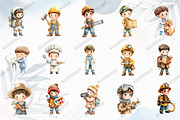 Watercolor Career Day Clipart, an Illustration by designcity5 (Thumbnail 3 of 5)