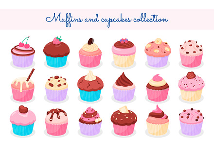Muffins and cupcakes collection