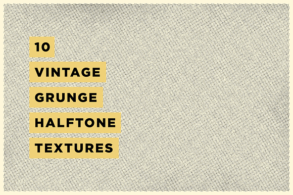 10 Vintage Grunge Halftone Textures