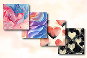 Abstract Love Shapes Pattern Paper, an Illustration by RobertsArt (Thumbnail 4 of 5)