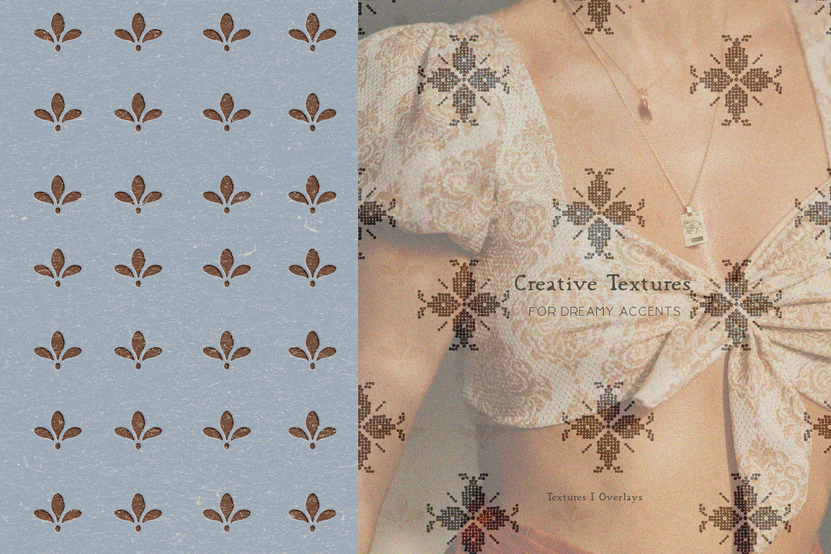 Embroidery Paper Overlay & Texture, a Background Graphic by Laras Wonderland (Photo 8 of 11)