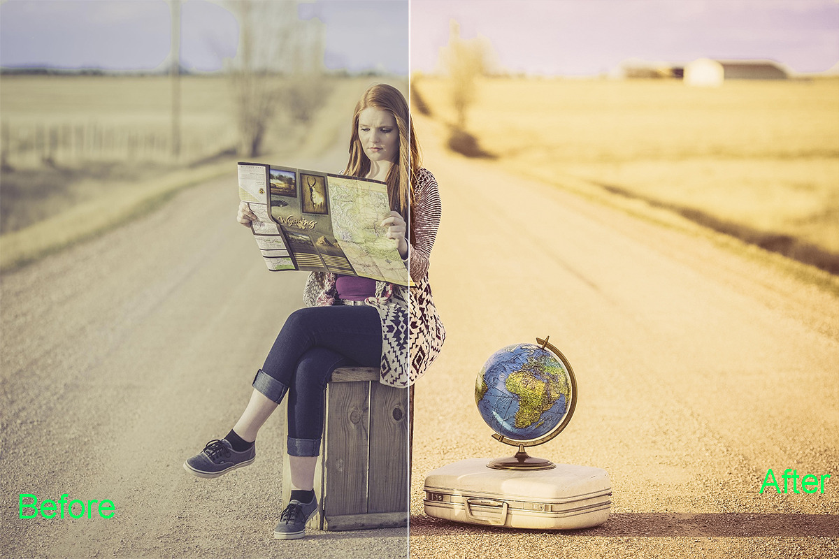Travel Photoshop Actions 425 Bundle, an Action Add-On by ARTNEST (Photo 8 of 13)