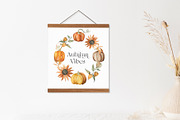 Autumn Vibes. Pumpkins Watercolor, an Illustration by LABFcreations (Thumbnail 4 of 21)