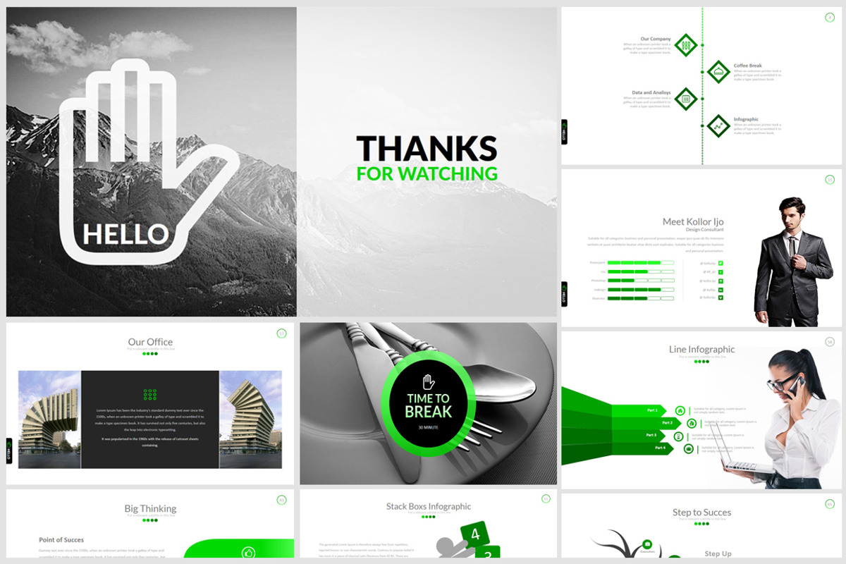 Hello Powerpoint, a Presentation Template by Dedijuniadi | Creative Market