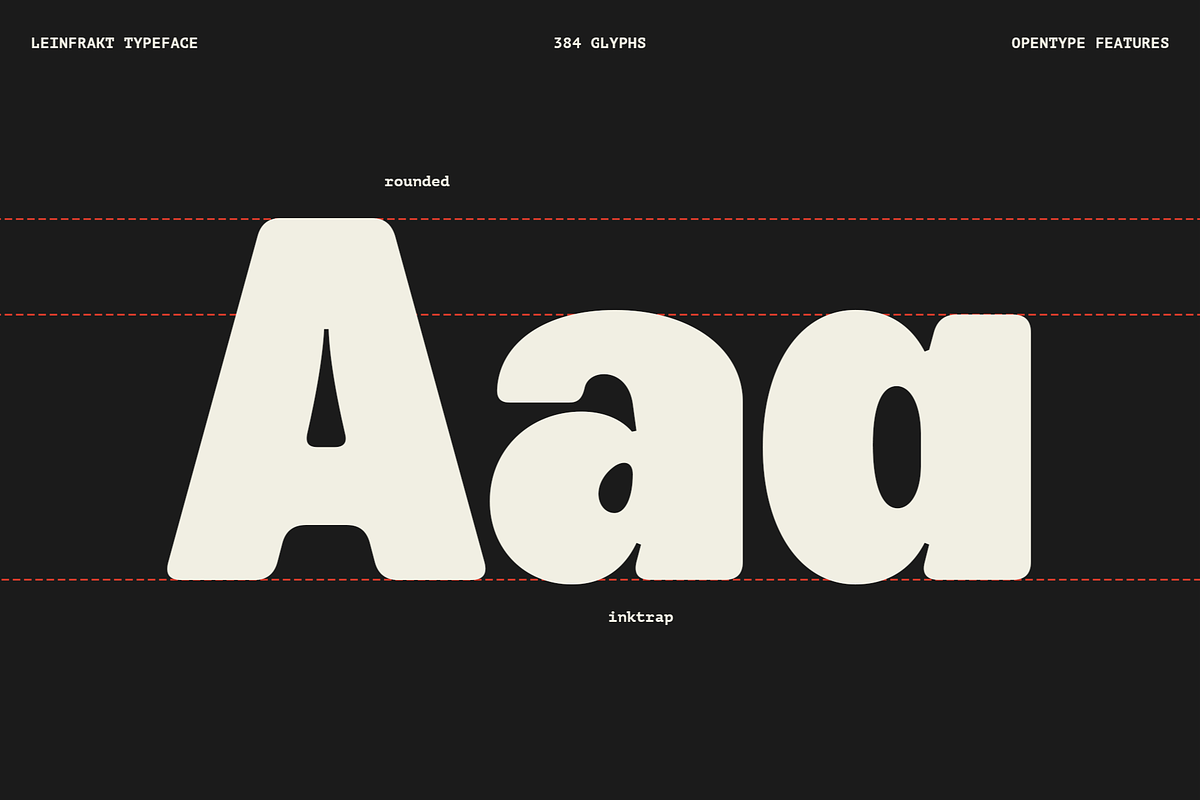 Leinfrakt - Heavy Display Sans, a Sans Serif Font by Shapespired Design (Photo 3 of 16)