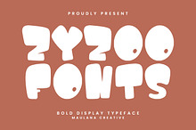 Zyzoo Bold Display Typeface