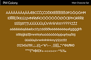 PM Colony Classic Sci-Fi Font, a Sans Serif Font by Paper Moon Graphic Supply (Thumbnail 6 of 7)