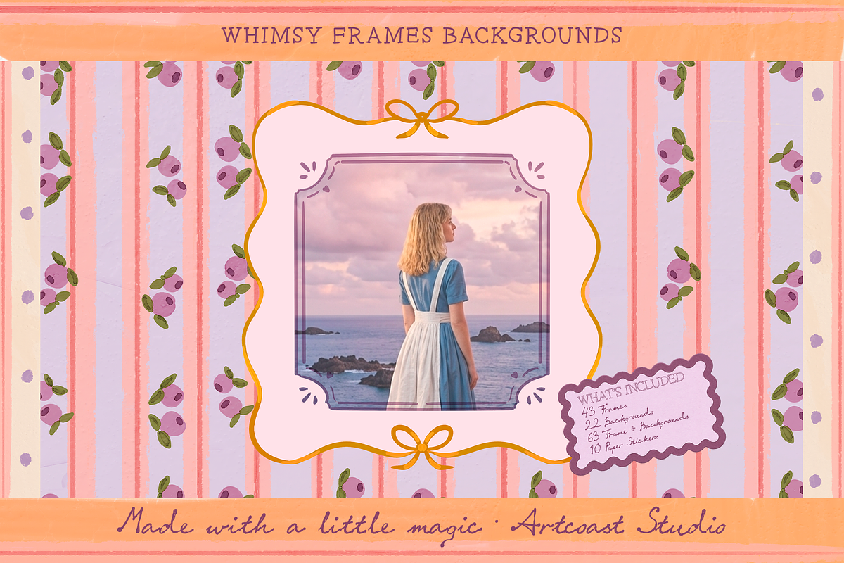 Whimsy Frames and Patterns, a Background Graphic by nadispasibenko (Photo 1 of 9)