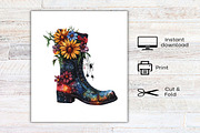 Watercolor Halloween Vibes Clipart, an Illustration by Canvas Craft (Thumbnail 8 of 8)