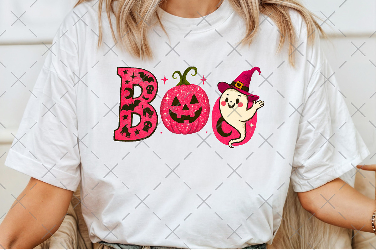 Halloween Boo PNG, an Illustration by Craft Nest (Photo 5 of 6)
