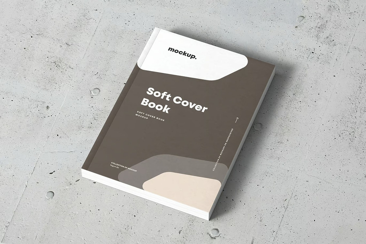 Soft Cover Book Mock-up, a Product Mockup by zippypixelstudio (Photo 15 of 15)