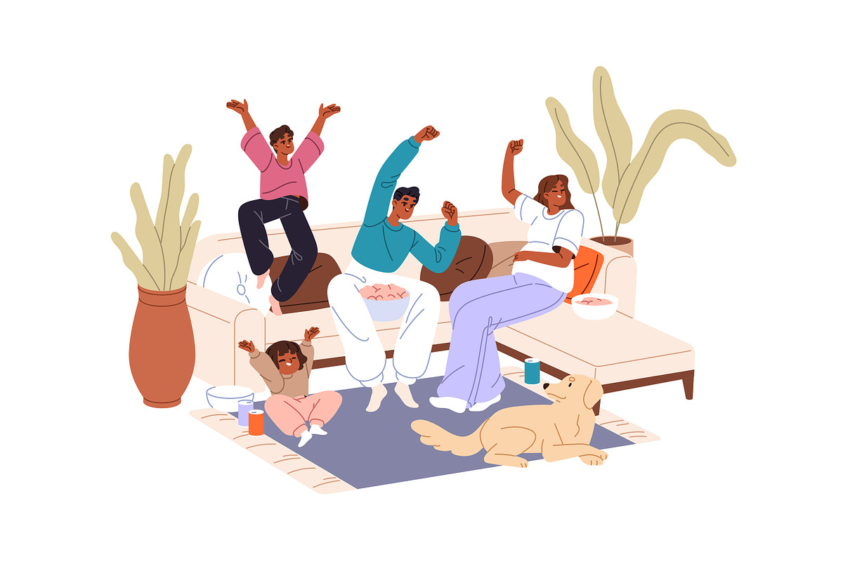 Football fans support teams set, a Sport Illustration by PaperTrident (Photo 5 of 7)
