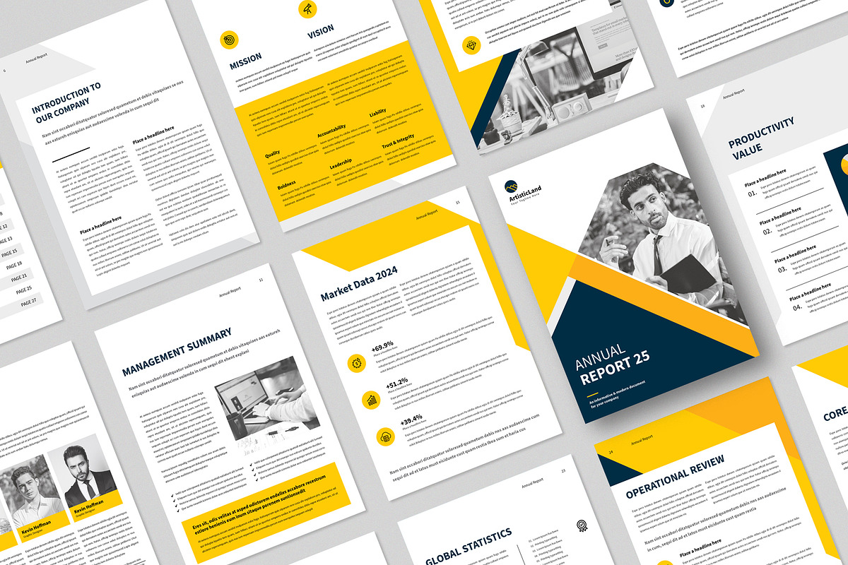Annual Report | Canva, InDesign preview 2