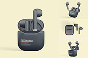Earphone Mockup, a Wearable Device Mockup by tiyasprabawa (Thumbnail 1 of 5)