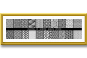 Geometric set of seamless black and, a Pattern Graphic by RODINA (Thumbnail 2 of 3)