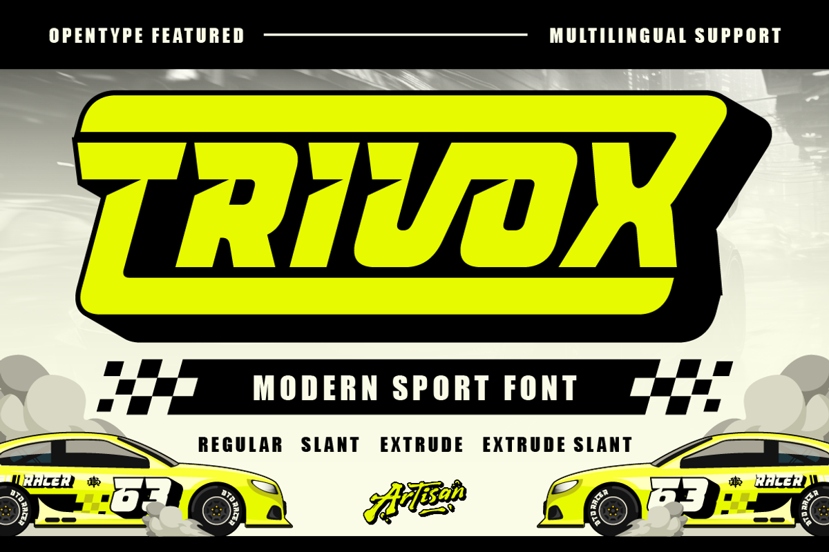 Trivox, a Sans Serif Font by Artisan Themes (Photo 1 of 11)