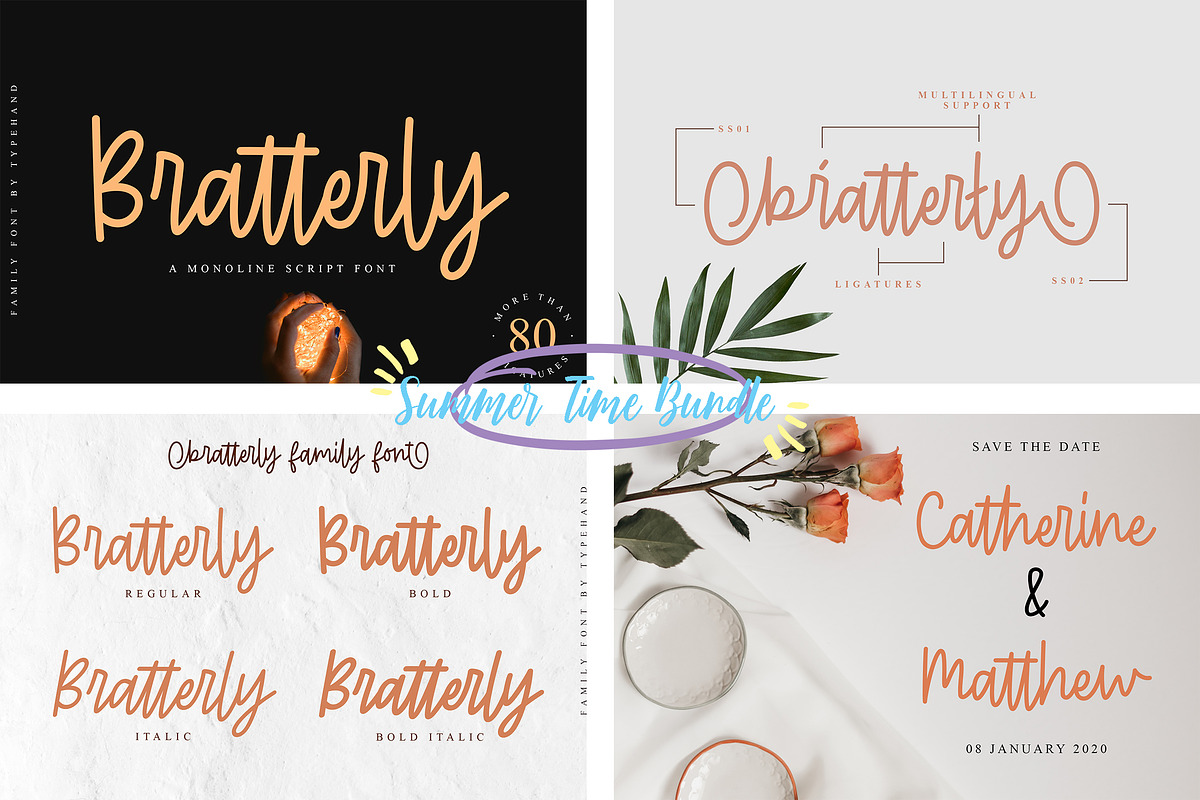 Summer Time Bundle - Script Bundle, a Script Font by Typehand Studio (Photo 2 of 9)