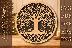 Ultimate Tree of Life Forest Medalli, a Work Illustration by Digital Artistic99