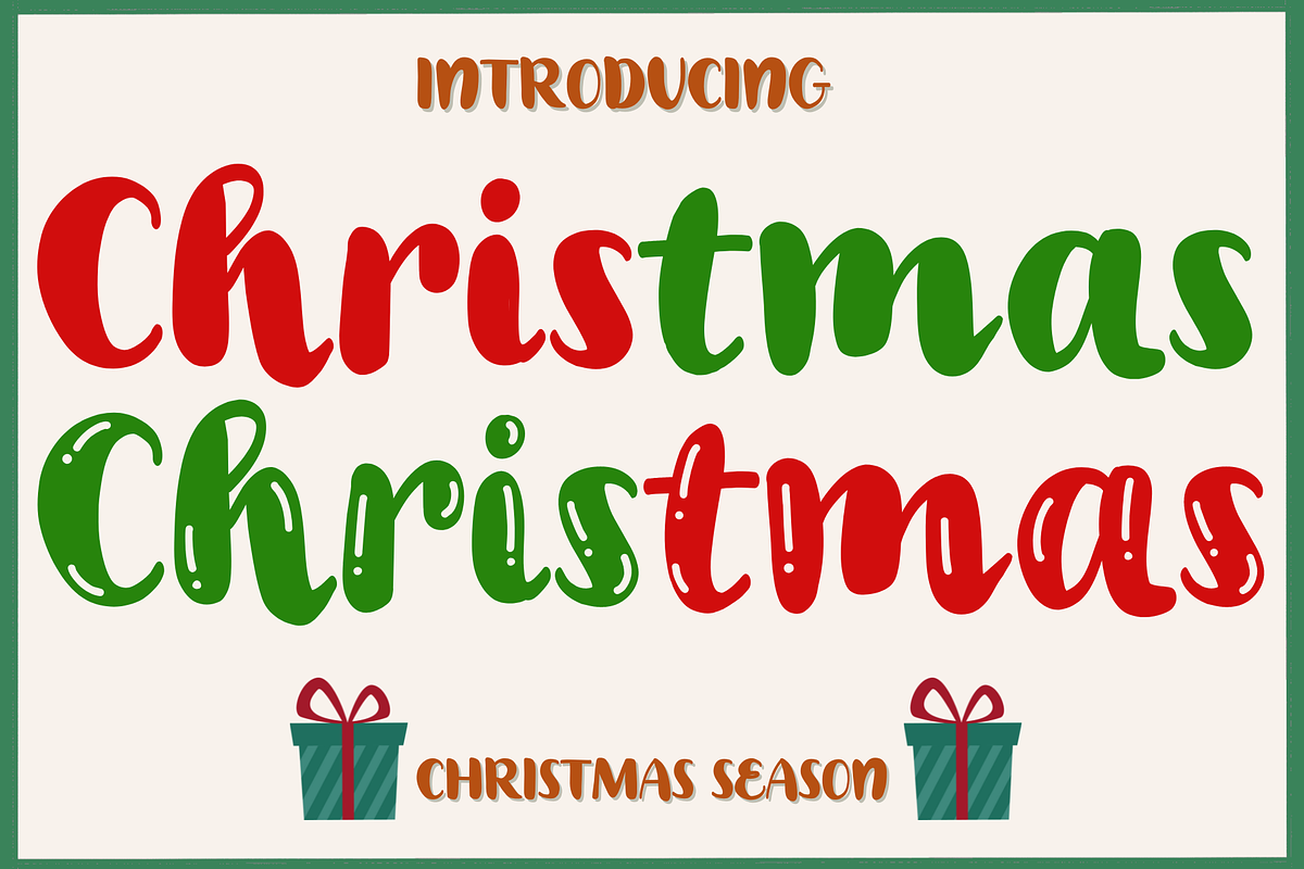 Christmas season, a Handwritten Font by It me digital art (Photo 1 of 10)