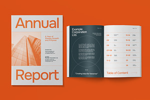 Business Annual Report Book, a Print Template by graphicook