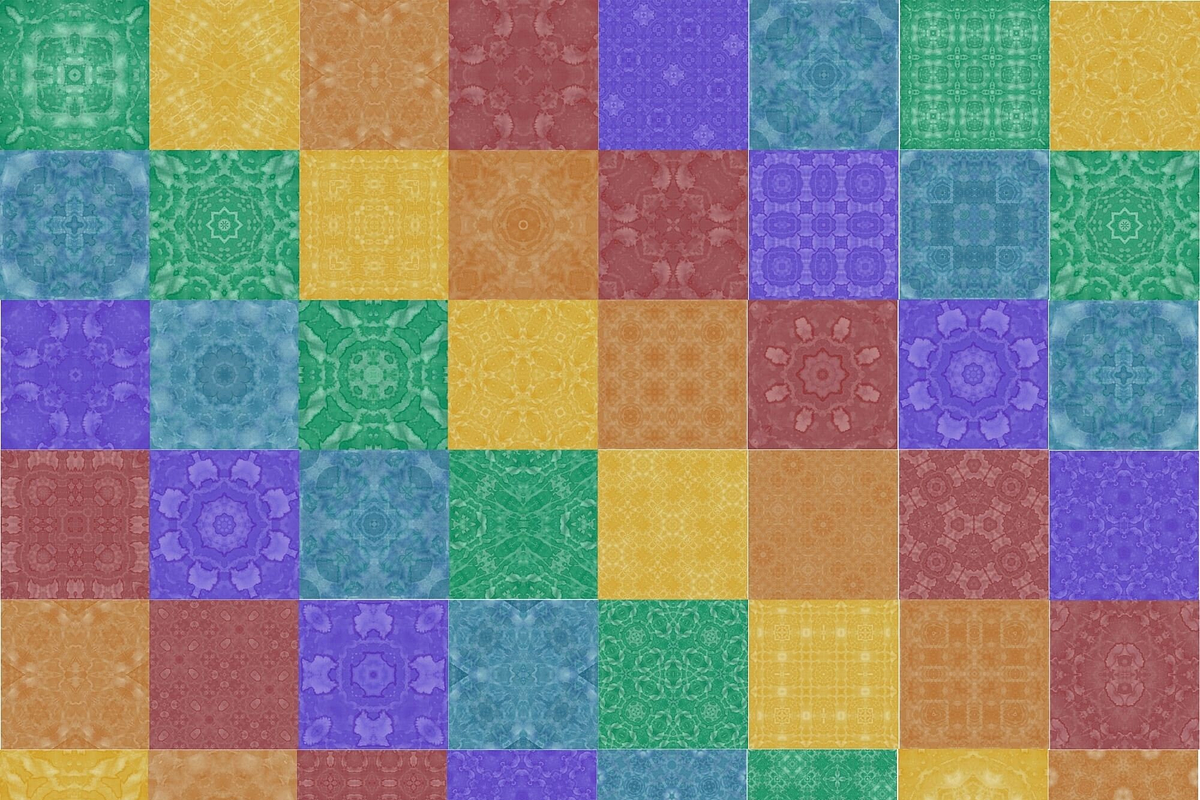Tie Dye Rainbow Watercolor Patterns, a Pattern Graphic by Gen Aumonier (Photo 6 of 9)