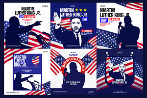 MLK Day Celebration Instagram Post, a Social Media Template by RamStudio2
