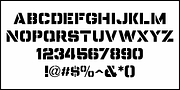 Stencil Label JNL, a Font by Jeff Levine Fonts (Thumbnail 3 of 5)