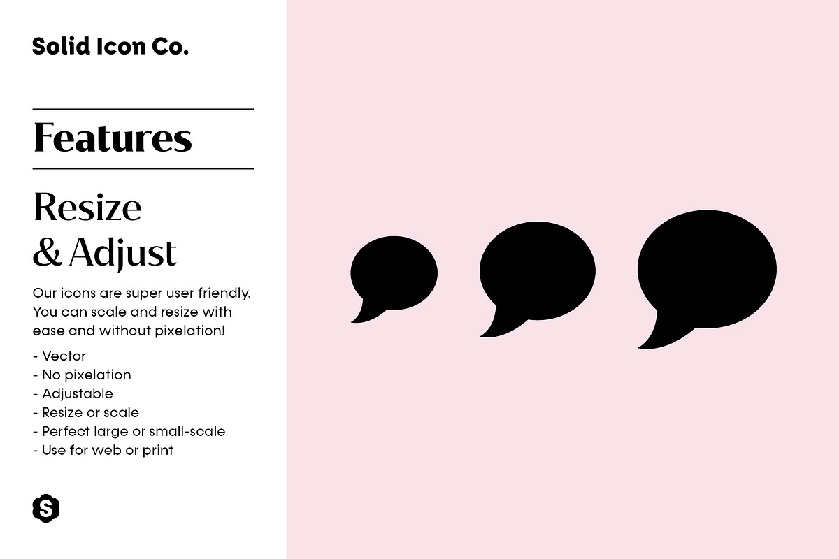 Speech Bubble Icons, a Solid Icon by Solid Icon Co (Photo 2 of 6)