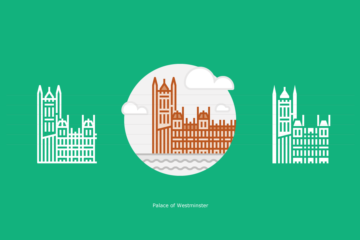 Landmarks of the UK - London, a Duotone Icon by Jozsef Balazs-Hegedus (Photo 6 of 6)