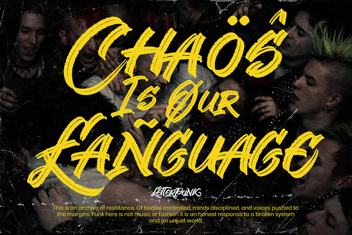Letterpunk - Grunge Brush Font, a Handwritten Font by Inviline.co (Photo 5 of 10)