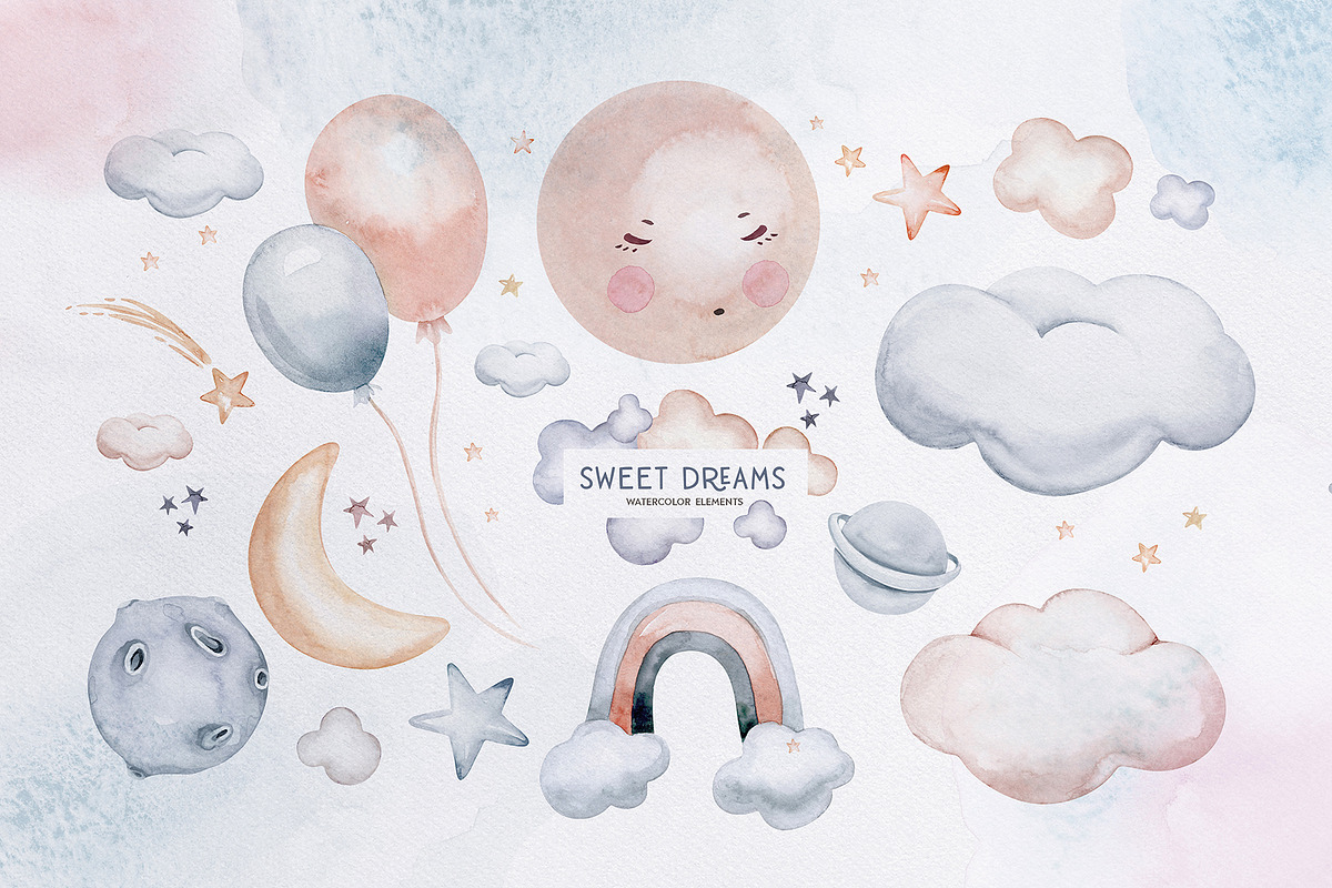Sweet dreams watercolor collection, an Animal Illustration by Peace ART (Photo 7 of 17)