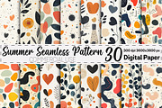 Abstract Organic Shapes Pattern, a Pattern Graphic by Black Bird Studio (Thumbnail 1 of 5)