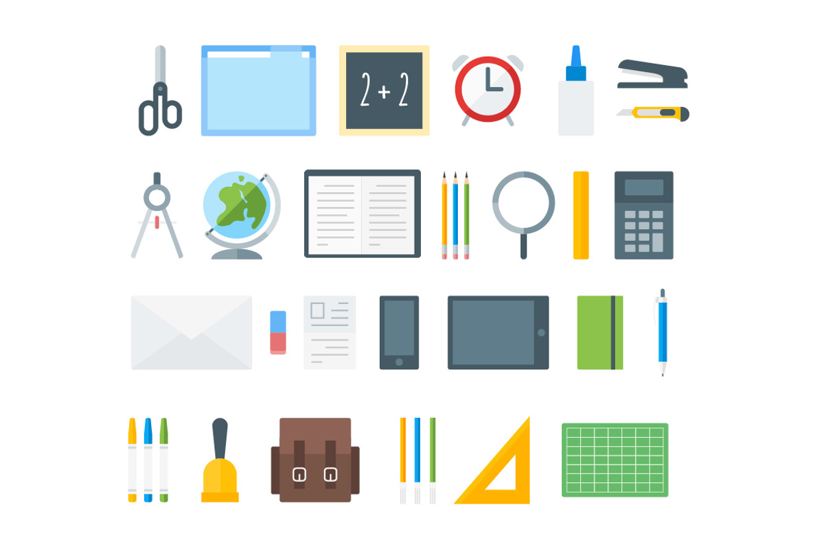 Back to school icon set, an Icon by Optimistic shop