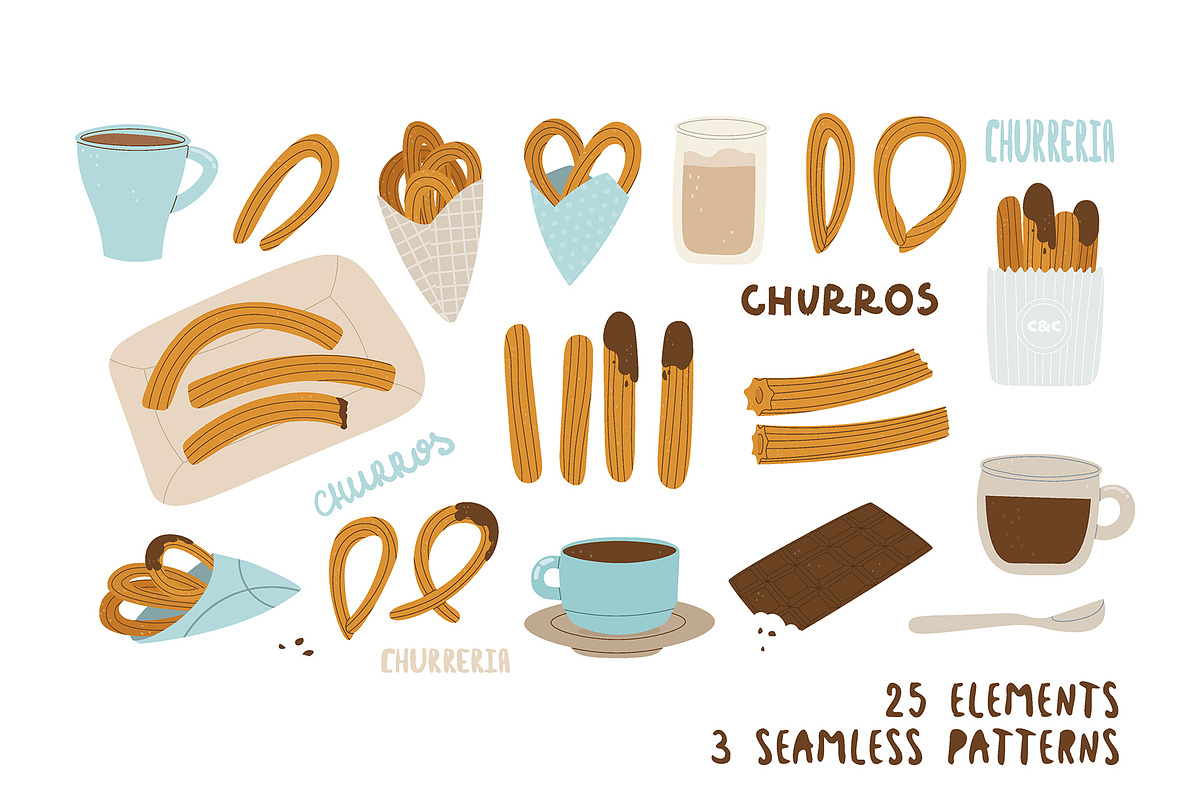 Chocolate and churros, an Object Graphic by Popova (Photo 2 of 4)