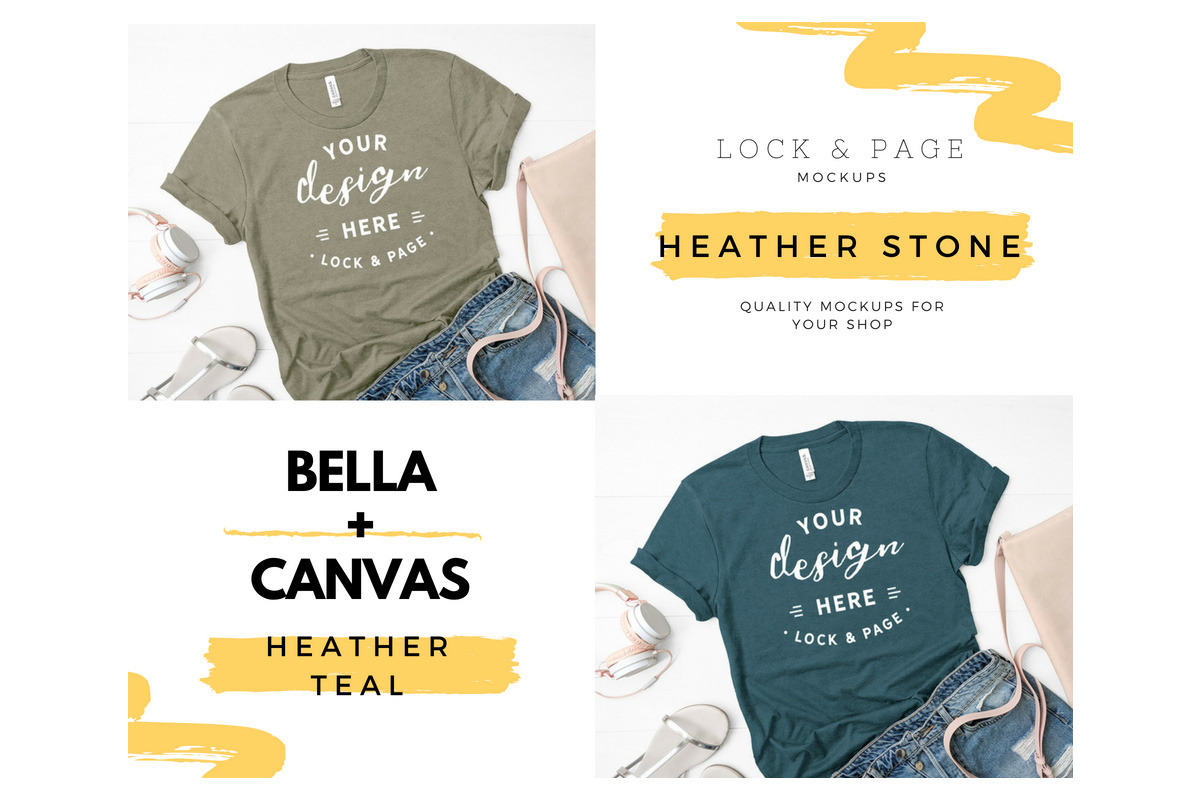 Bella Canvas 3001 Mega Bundle Mockup, a Shirt Mockup by lock and page (Photo 53 of 84)