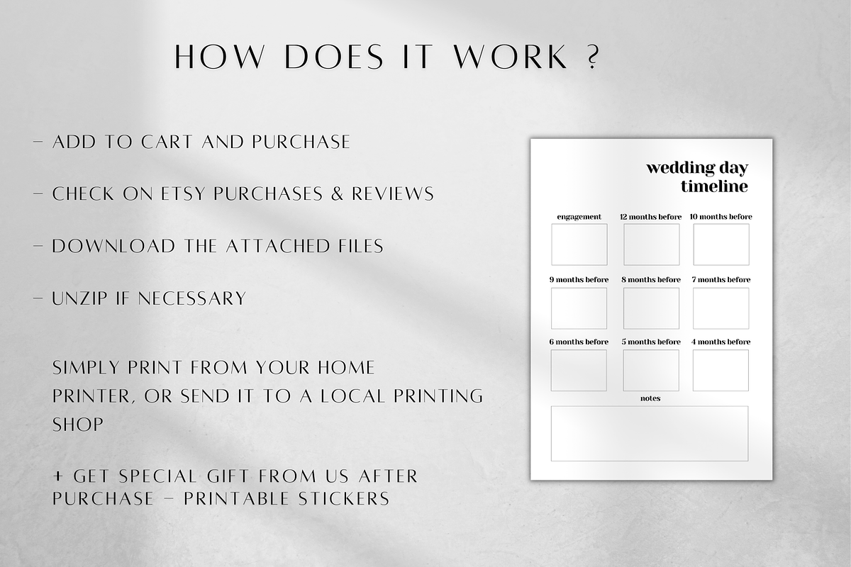 Minimalist Wedding Planner Printable, a Stationery Template by BRANDcontent (Photo 6 of 6)